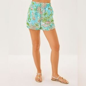 NWT Lilly Pulitzer Elodey Linen Shorts, Large